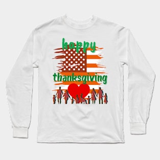 happy thanksgiving Long Sleeve T-Shirt